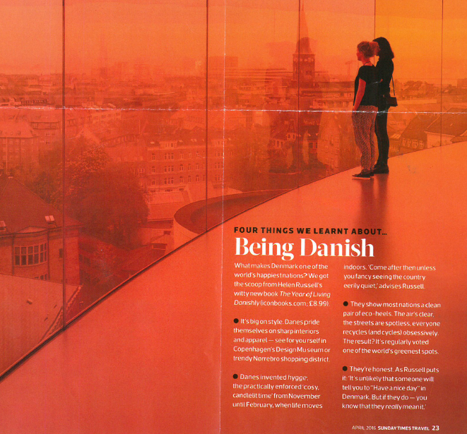Being Danish - Sunday Times Travel Hotlist 13th March 2016