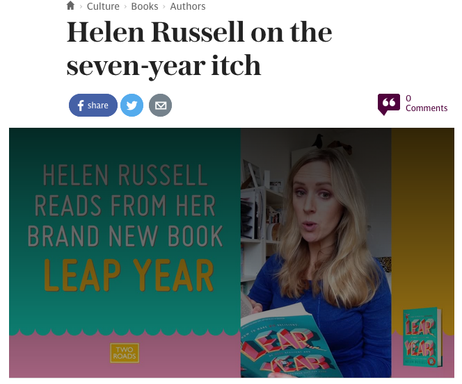 Helen Russell reads from her brand new book, Leap Year - The Sunday Telegraph