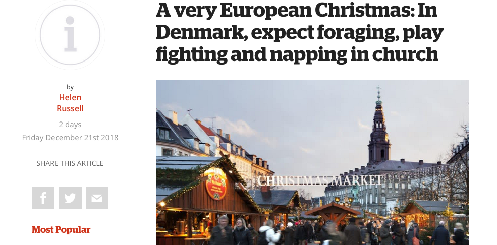 A very Eurpoean Christmas in Denmark by Helen Russell
